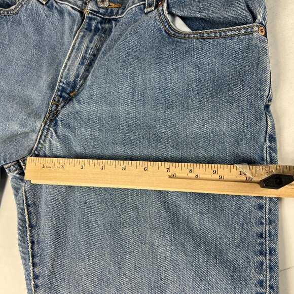 Y2K Levi's Jeans Women's Petite 32x26* 550 Relaxed Tapered Blue Denim Tag 12P M - Picture 14 of 16
